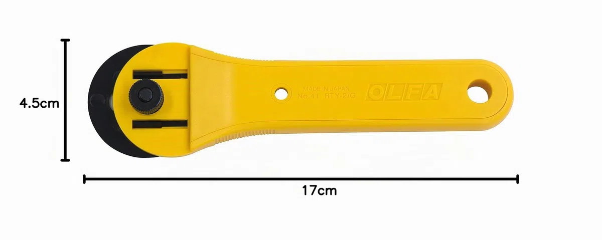 Olfa 9651 RTY-2/G - Cúter rotativo con cuchilla circular de 45 mm