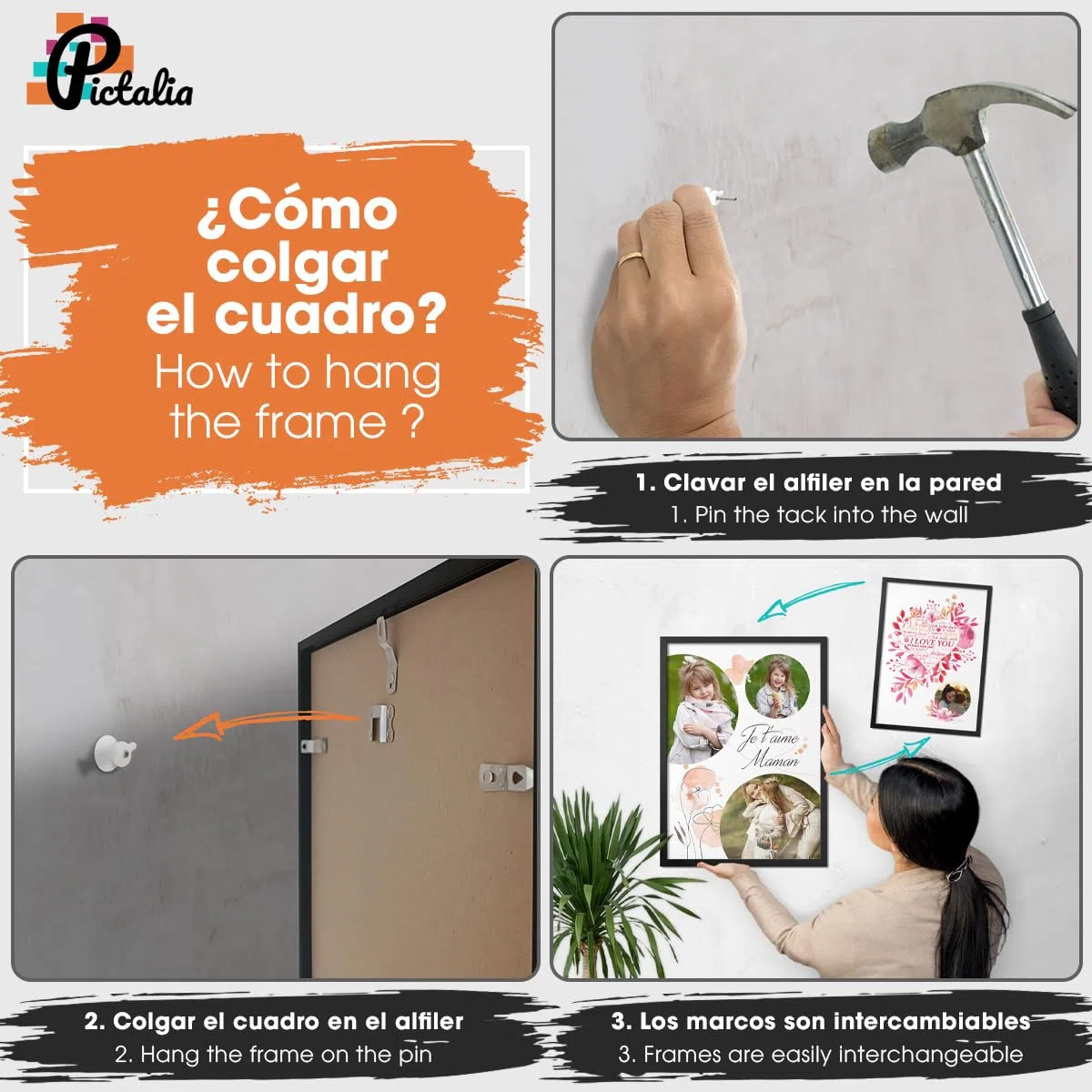 Cuadro Personalizado, Regalo Dia de la Madre Personalizado, Dia de la Madre Regalos Personalizados, Regalo Personalizable para el Día de la Mamá, Regalos para Mamá, Cuadro A4, A3, A2