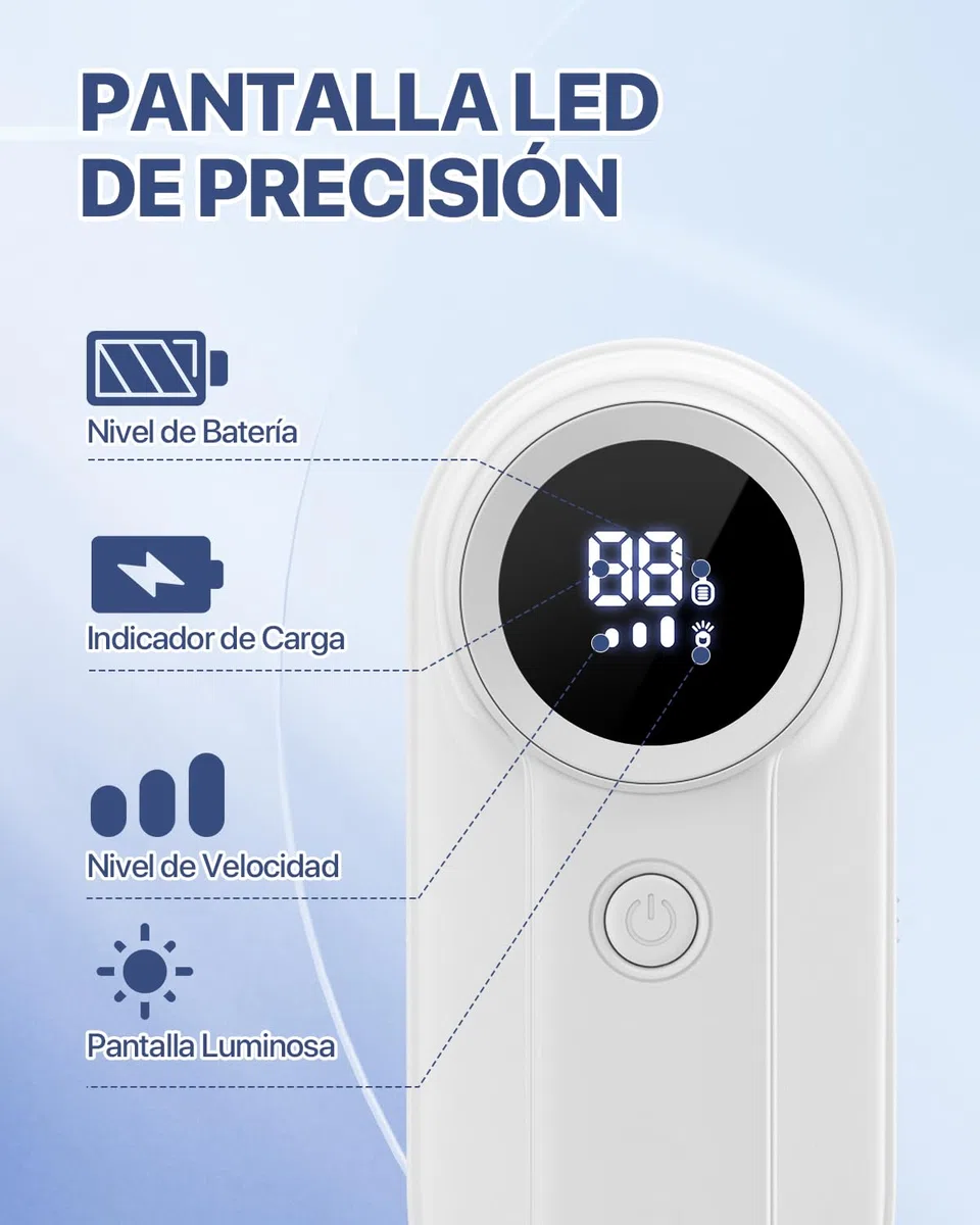 Quitapelusas Electrico, [2000mAh Recargable] [Pantalla de Iluminación] Homtronics Quita Pelusas con 4 Cuchillas, 3 Velocidades, Pantalla LCD, Eficiente Quita Bolas Ropa para Ropa y Muebles (Blanco)