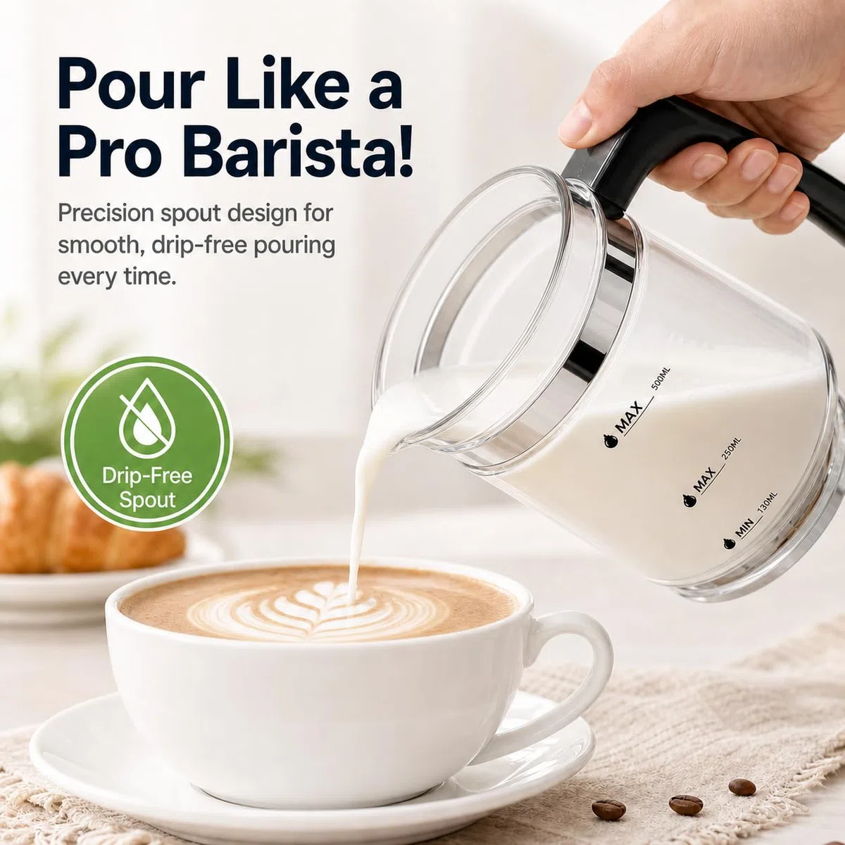 Morpilot Glass of Milk Frother para Espumador de Leche