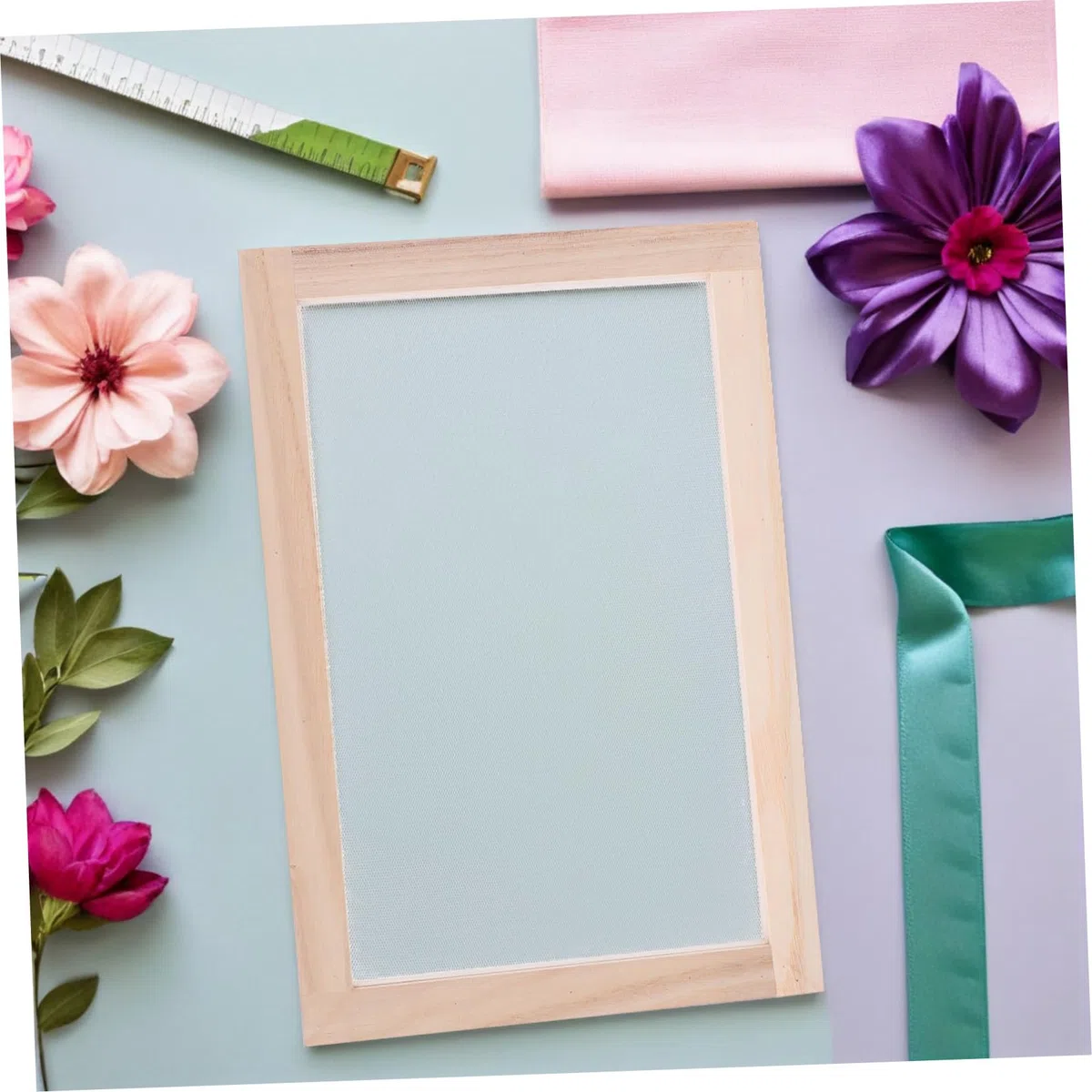 Operitacx Marco de Madera de Paulownia con Malla 3 Piezas Portátiles para Distribución Uniforme de Pulpa para Fabricación de Papel Adecuado para Manualidades y Flores Secas