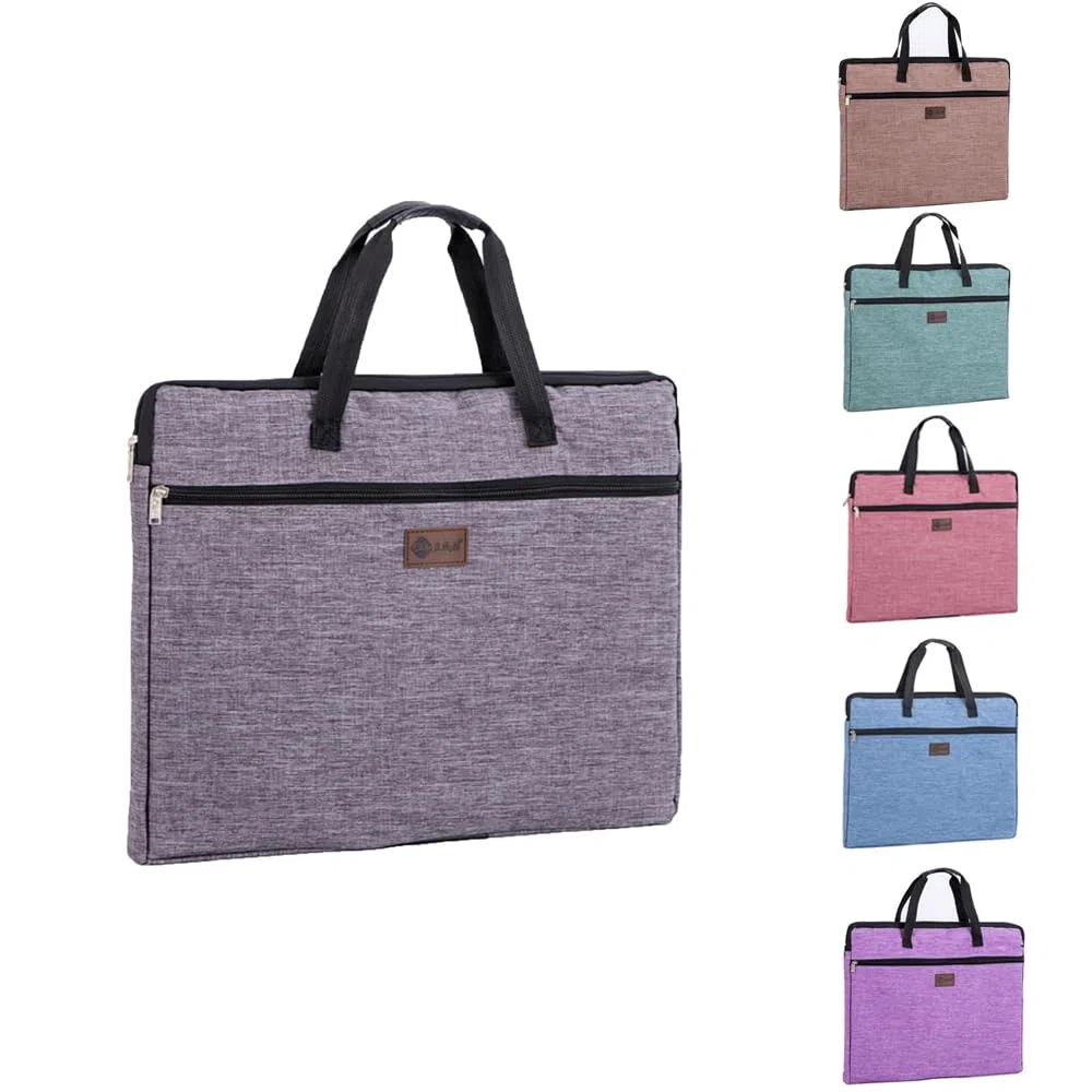 Funda tipo cartera de arte tamaño A3 para artistas, estuche de transporte, bolsa para tablero de dibujo de artistas, bolsa de transporte con asas, carpeta de pintura, cuaderno de bocetos, bolsa