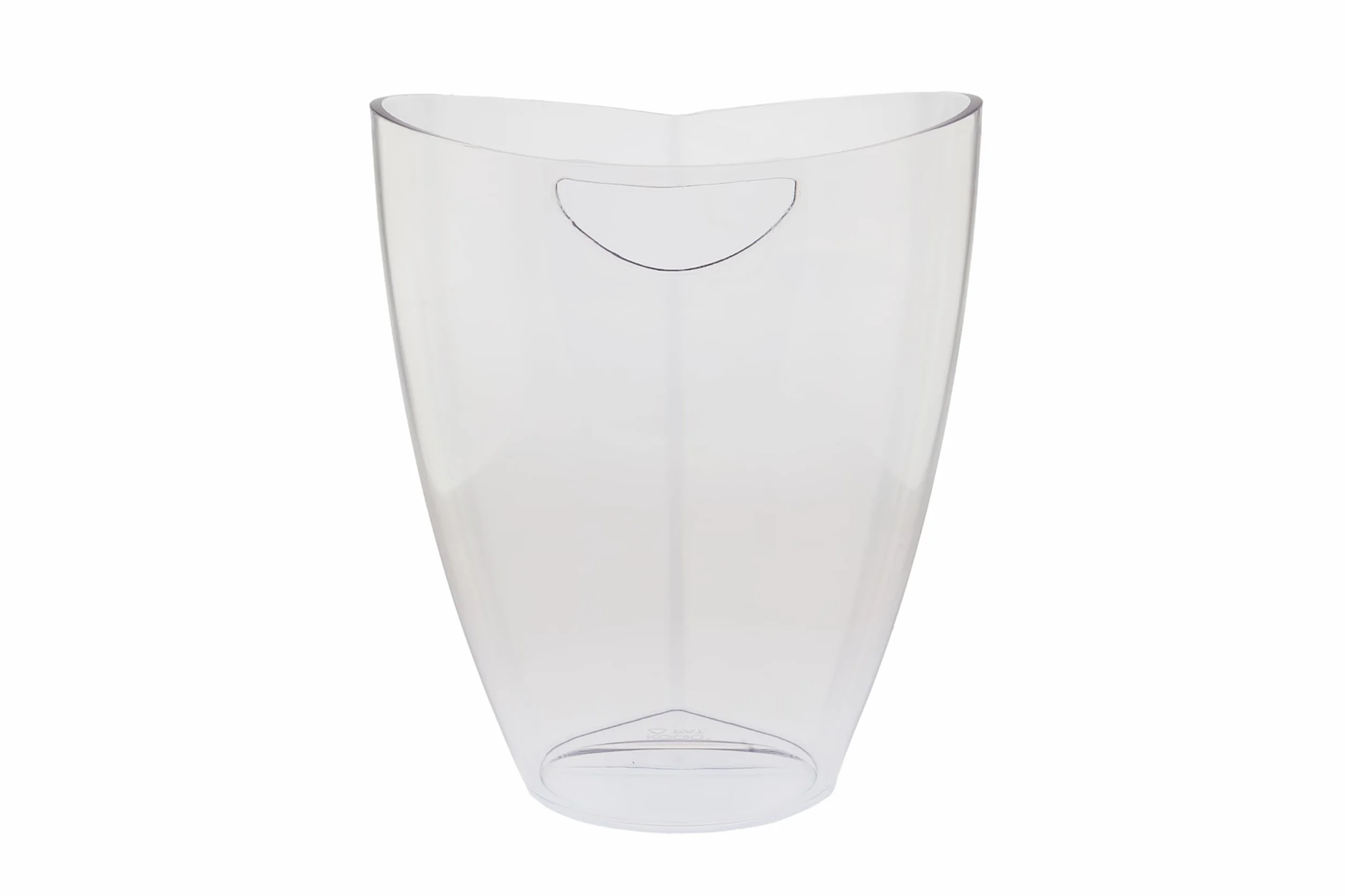 Cubitera para botellas de vino Koala Nature 3,5 L – Champanera acrílica para 2 botellas de vino, cava o champagne – Enfriador rápido, ligero, apilable y reutilizable, con asas, transparente