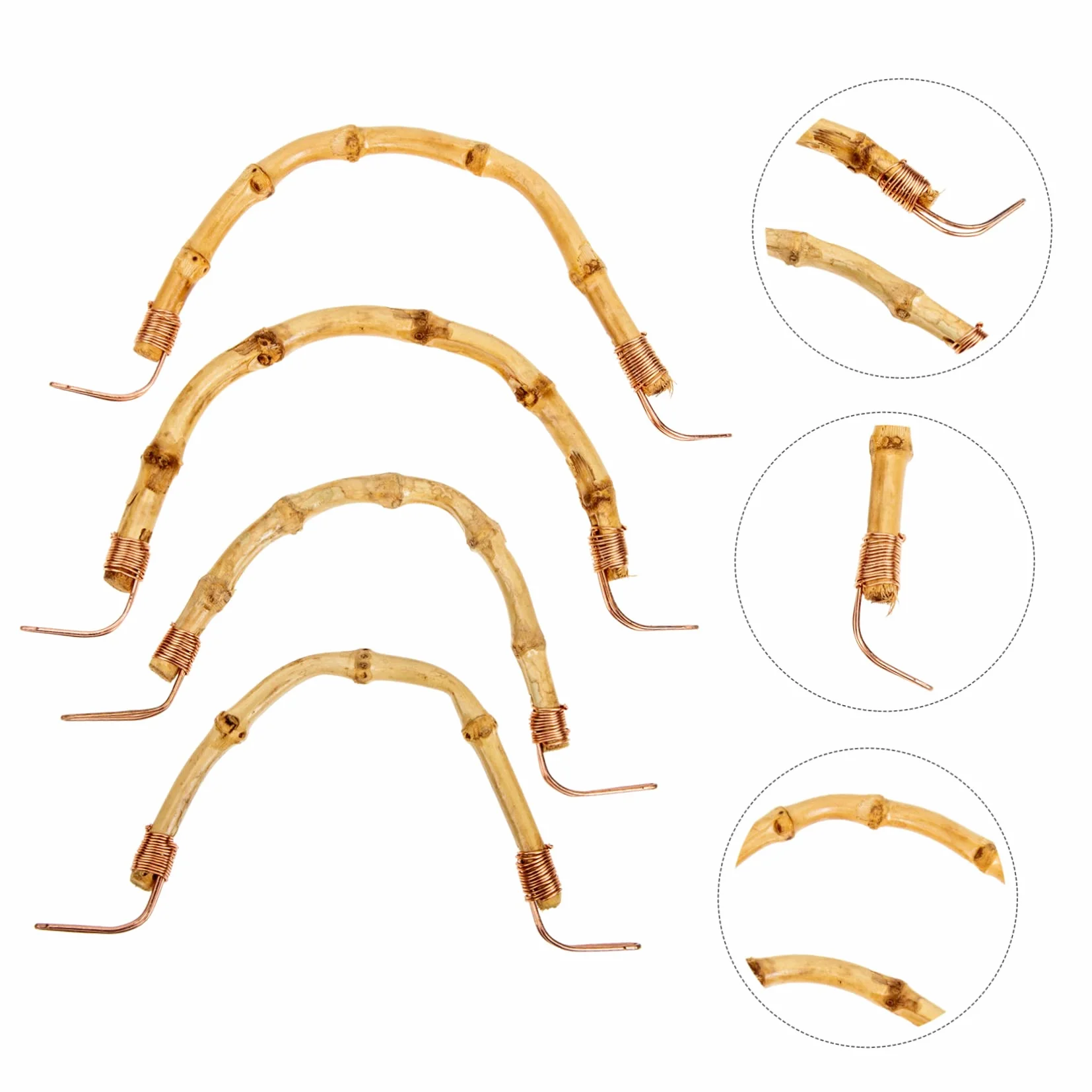 Alipis Accesorios Fáciles de Instalar y Usar para Tetera y Hervidor 4 Piezas de Mango de Bambú para Uso Profesional y Personal en Cocina