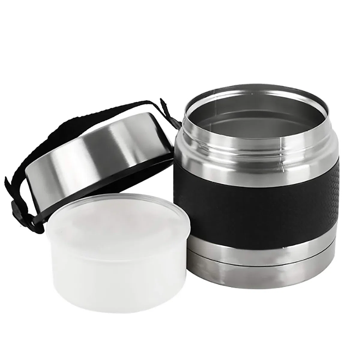 family Termo para Comidas de Acero Inoxidable, Recipiente Aislado para Sólidos y Líquidos con Recipiente Interiores para Sopas, Salsas o Ensaladas (750ML)