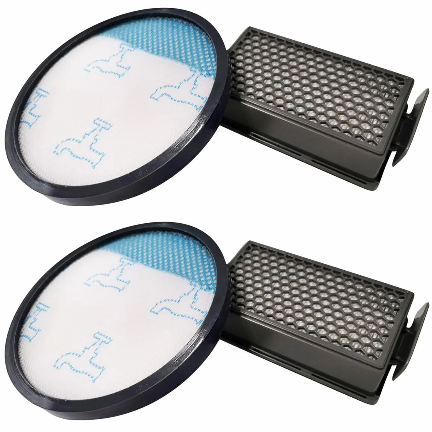 juego de 2 filtros de repuesto compatibles con la aspiradora Rowenta Compact Power XXL RO4811EA RO4823EA RO4825EA RO4853EA RO4855EA RO4859EA RO4871EA RO4881EA, sustituye las piezas ZR780000