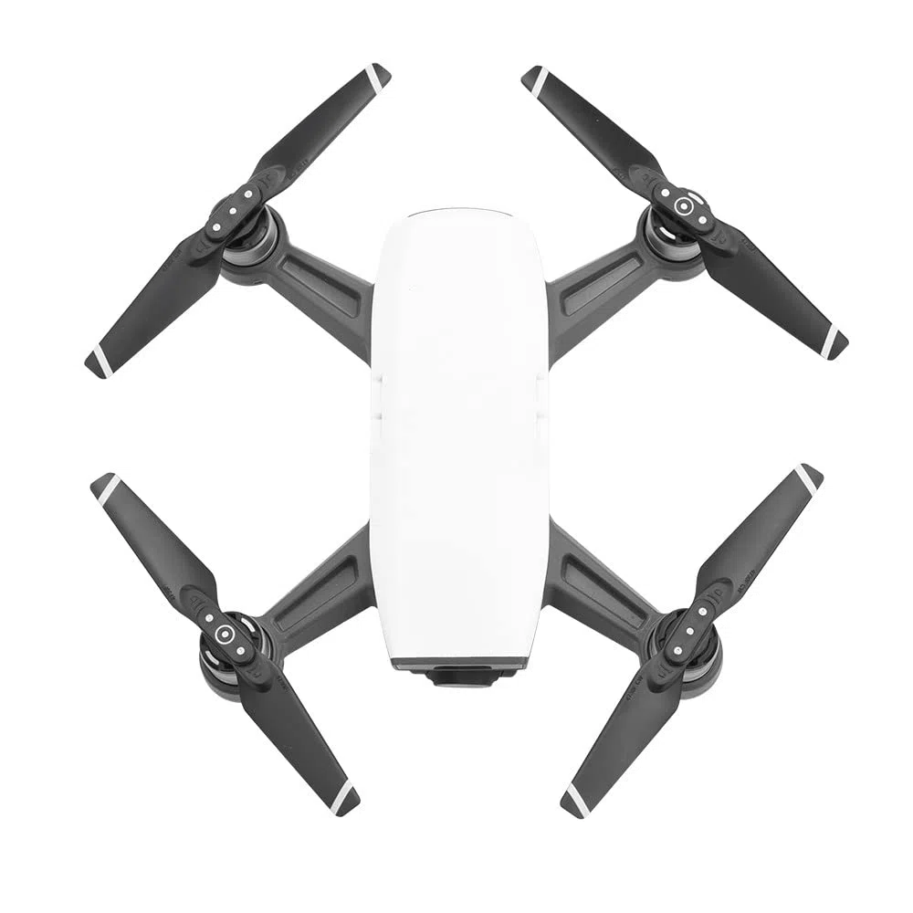 4 piezas de hélices de bajo ruido 4730F Drone Hélices compatibles con DJI Spark Quadcopter Drone Hélice Props Liberación rápida Plegable Hélice Reemplazo Accesorios (rojo+blanco)
