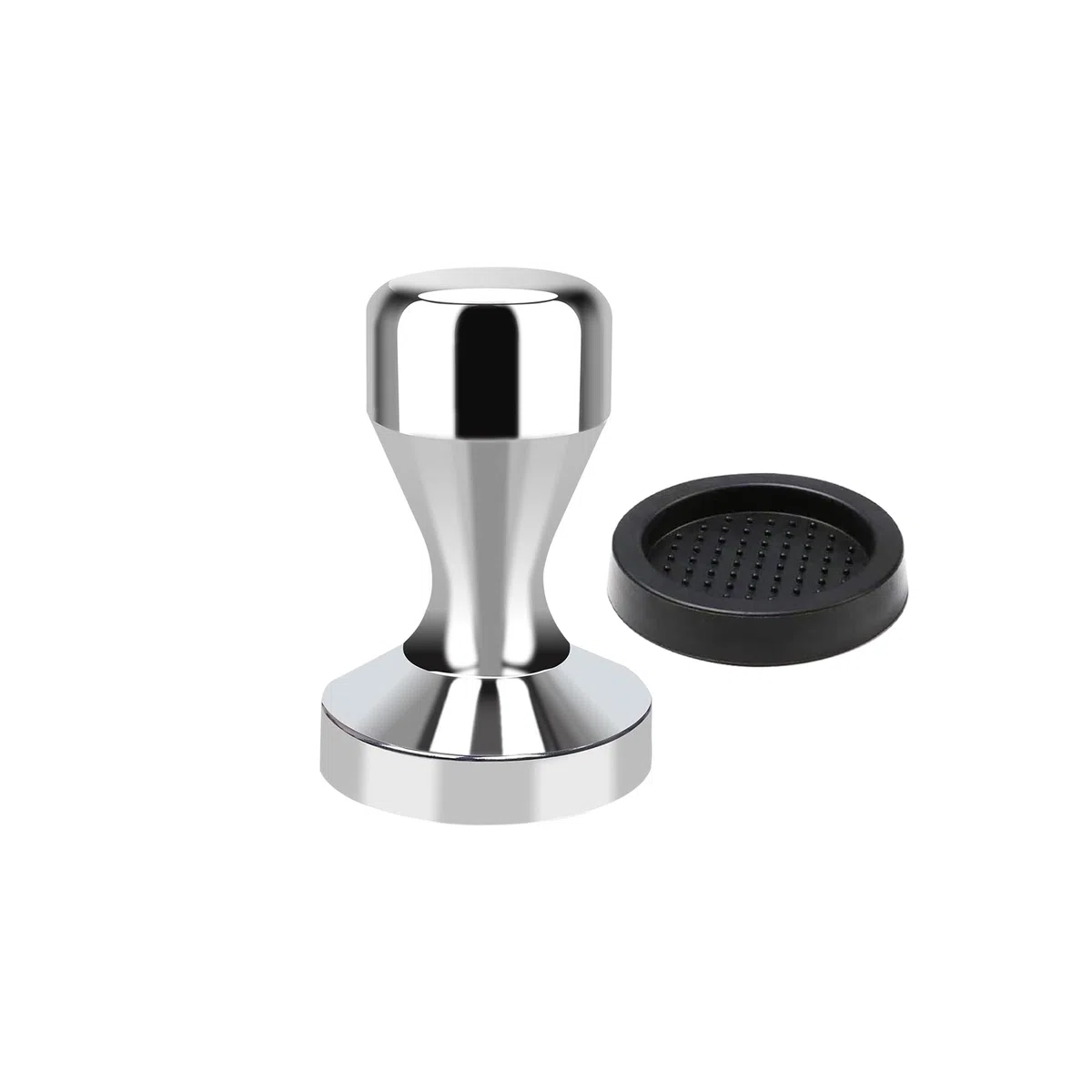 Prensa de café espresso de 49 mm con alfombrilla de silicona
