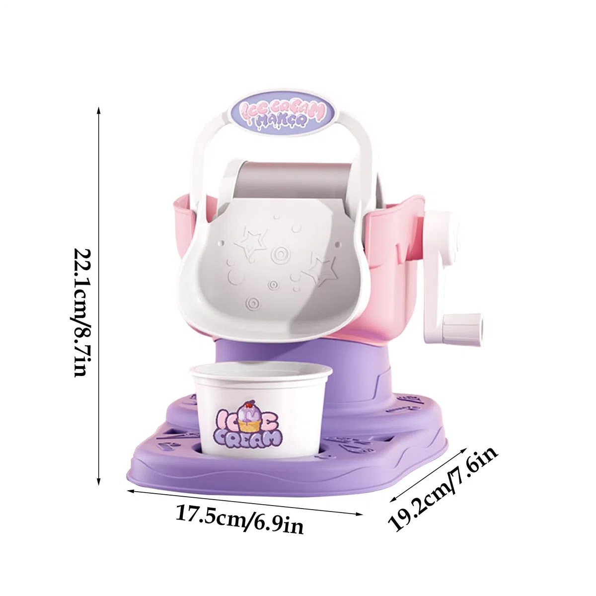 Máquina Para Hacer Helados Para Niños, Máquina Para Hacer Batidos, Máquinas De Suave Manual Y Fácil De Limpiar, Herramienta Con Resultados Rápidos Para Cocina Doméstica Postres Caseros