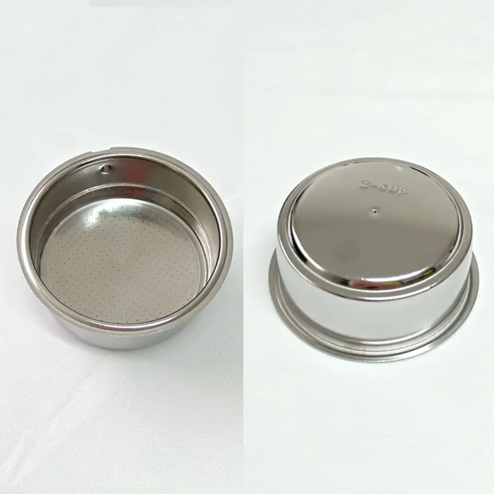 Filtros Reutilizables de Café Sin Fondo de 51 Mm Portafiltro para Soporte 60 Mm 15-20 Bar para Piezas de Cafetera Espresso