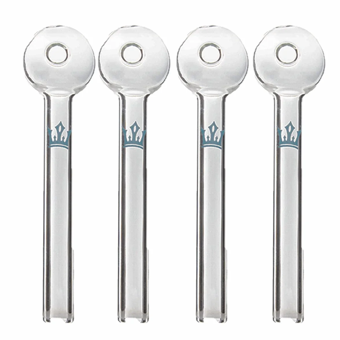 Tubo de vidrio quemador de aceite de 4.5 pulgadas, tubo de aceite de vidrio grueso transparente (4 piezas)