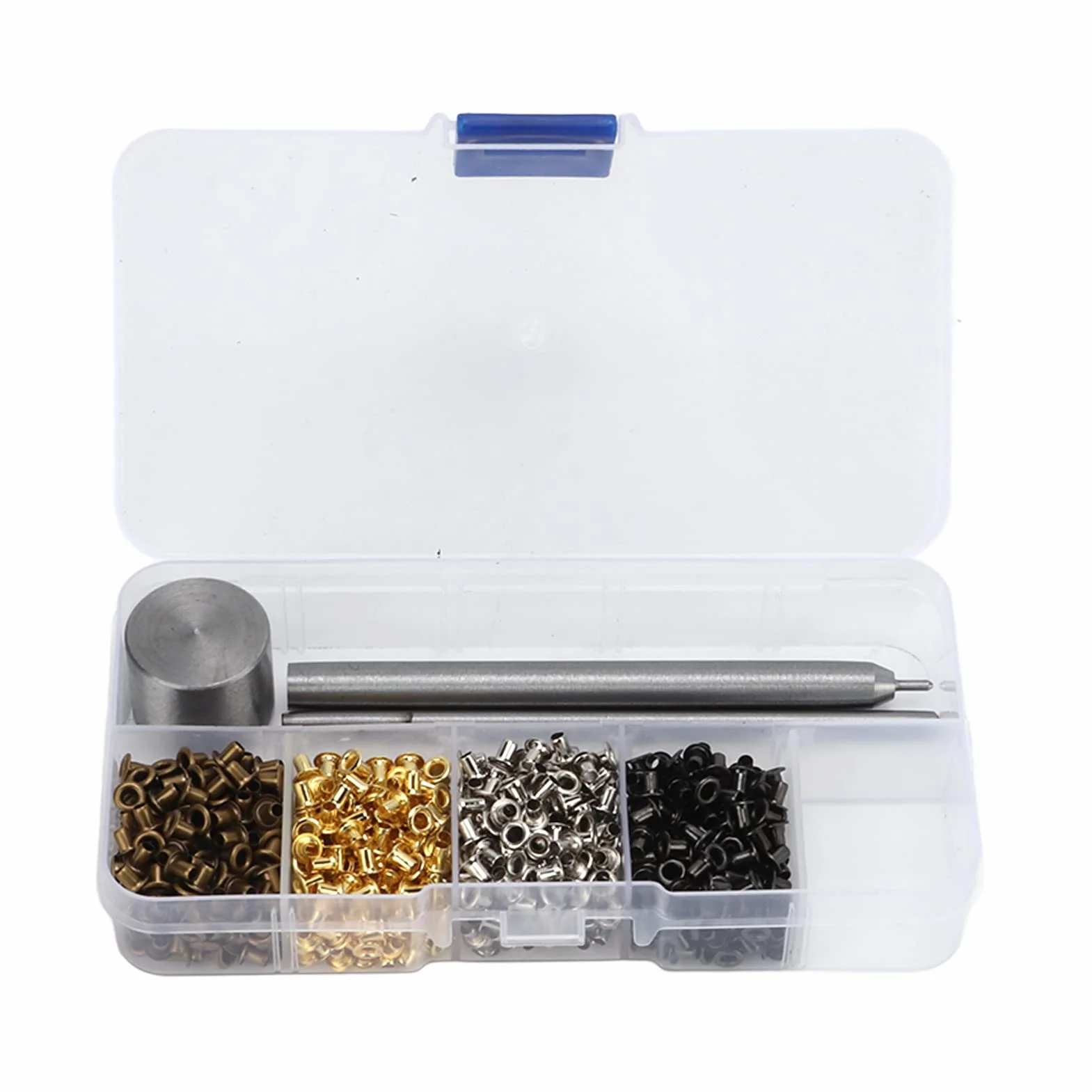 Kit de 800 Arandelas con Herramienta de Configuración, Mini Arandelas de Latón y Hierro de 2 mm