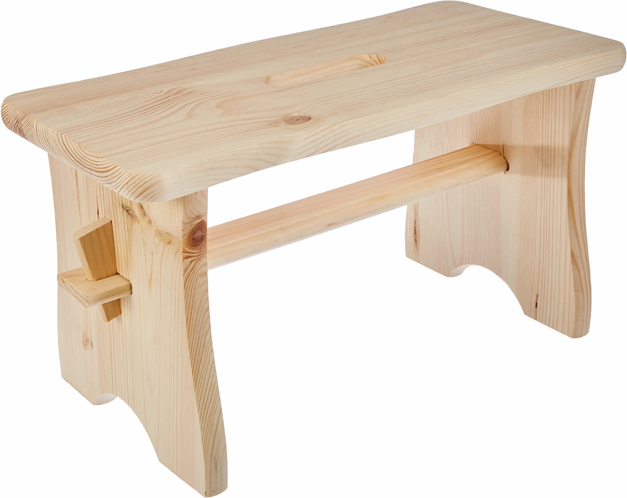 Zeller 13130 Reposapiés, Madera, Marrón, 39x19x21 cm
