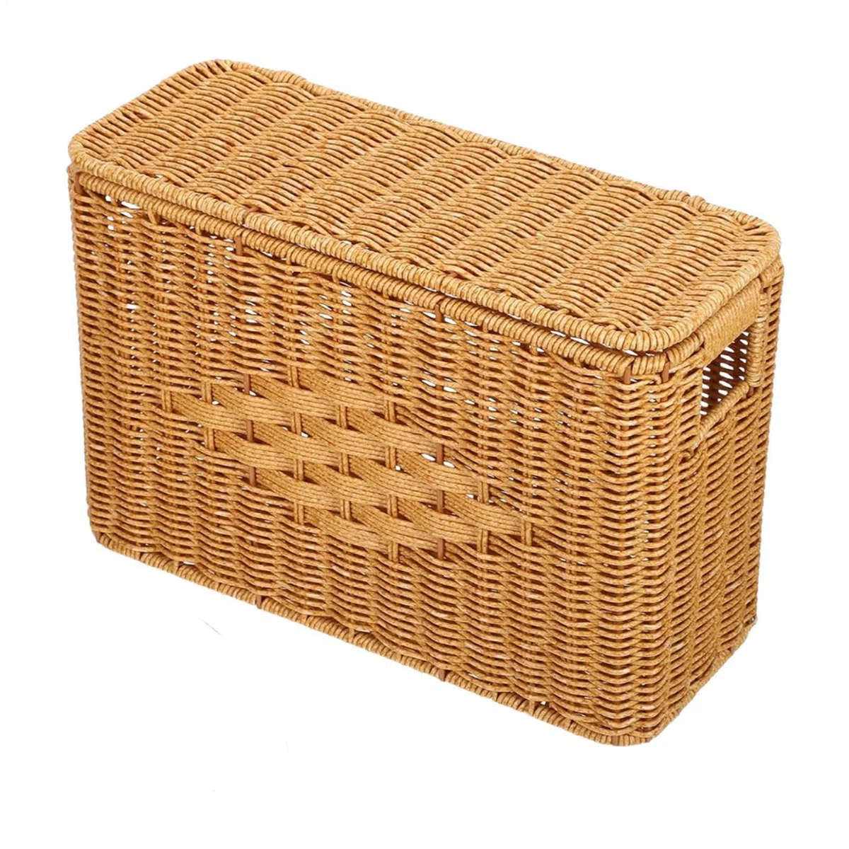 Cesta de Ropa Estrecha - con Tapa Decorativa, Resistente al Polvo, Alta y Estrecha - Cesta de almacenamiento para el hogar,Para residencia, oficina, apartamento, dormitorio, sala de estar y hotel