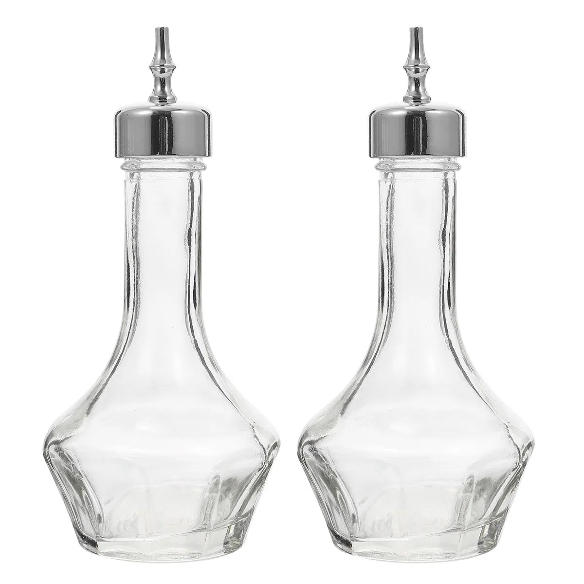 CALLARON Botellas de Vidrio para Mezcla de Bitter Dosificador, Set de 2 Botellas de 50 Ml, Recomendadas para Uso en Bares y Ambientes Domésticos