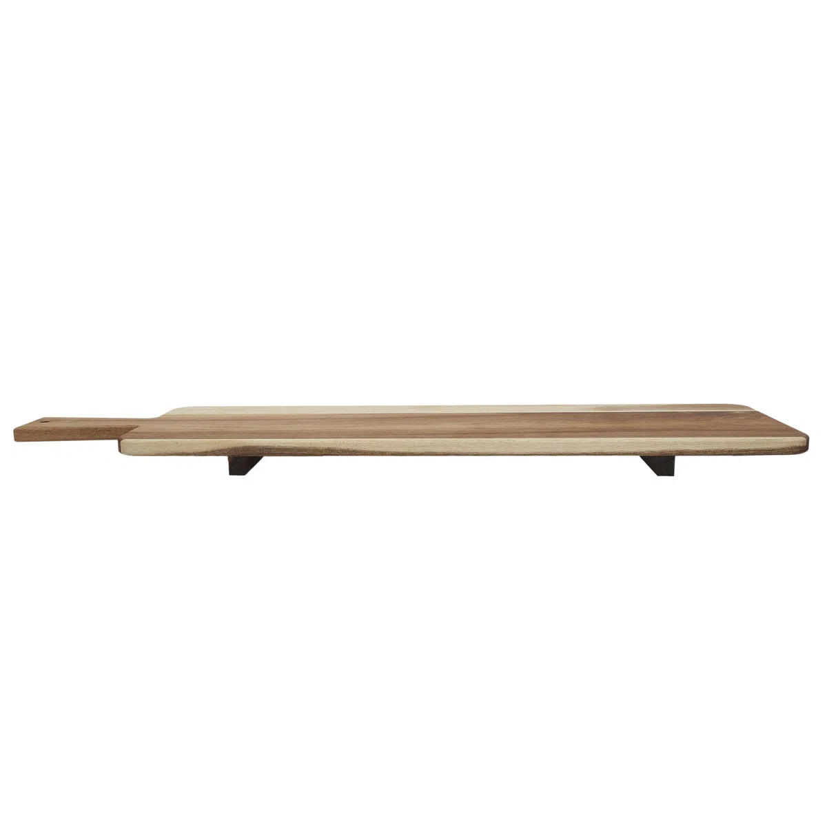 HOME DECO FACTORY - KA0328 Expositor con Soporte de Acacia 60 cm - Diseñado para Servir Tapas y Aperitivos - Diseño Elegante y Fácil de Mantener - Color Marrón
