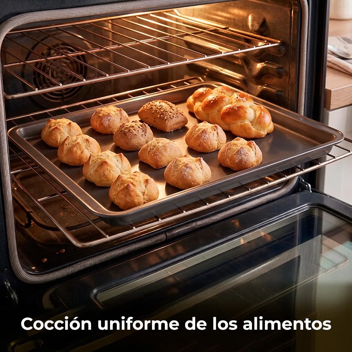Tescoma - Bandeja de Honor Plana 41 x 27 cm Delicia – Bandeja de Acero al Carbono - Resistente - Ideal para Hornear - Color: Gris