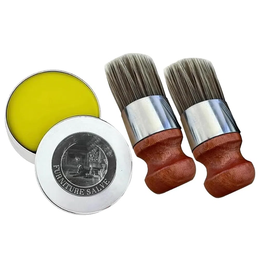 Wise Owl - Pomada para muebles con 2 cerdas para proteger muebles de y madera