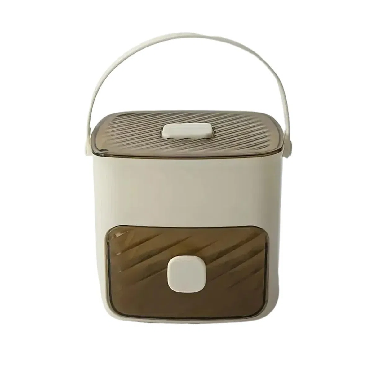 Máquina for hacer cubitos de hielo extragrande de 48 rejillas for congelador, ideal for whisky y cócteles, utensilio esencial for la cocina y el hogar(1Pc Cream)