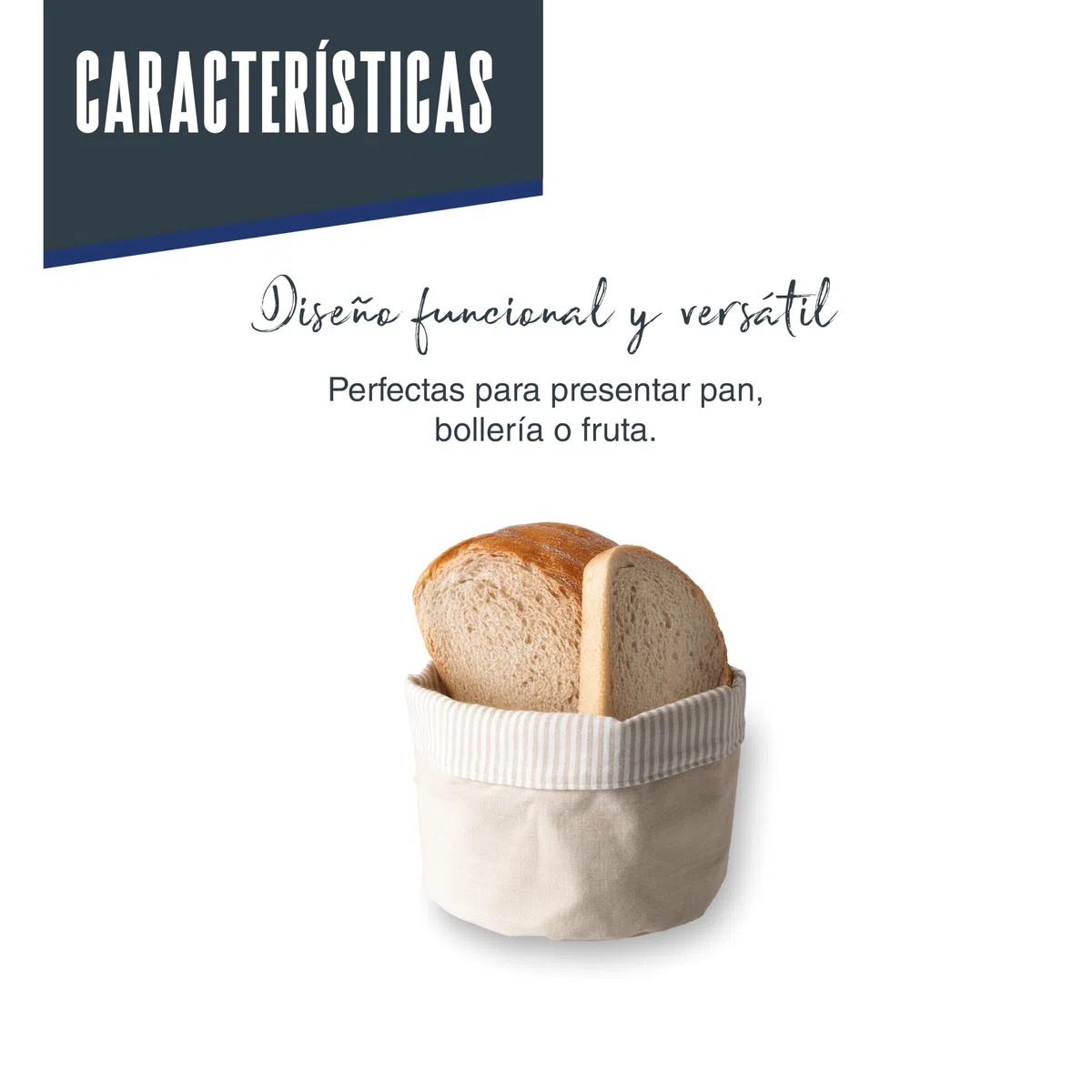 LACOR - 60090 - Panera Cream, Algodón, Viscosa, Apto para lavadora, Plegable, Multiusos, Reversible, Apilable, Poliéster, Ø 20 cm