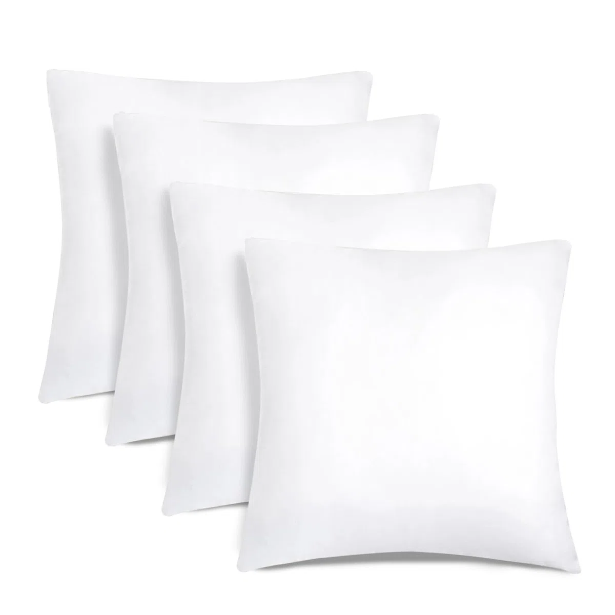 Aitsse- Relleno de Cojín de Fibra Hueca Siliconada de Alta Recuperación 2/4/6 Unidades, Suave, Mullido, Antialérgico. Cojín Decorativo para Casa, Dormitorio, Salón o Coche. (4, 45x45cm)