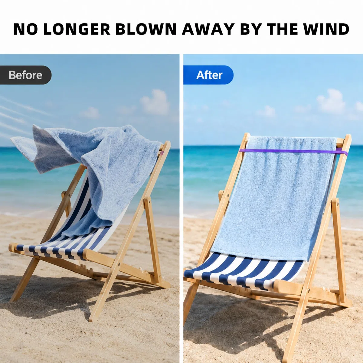 10 Piezas Accesorios Playa de Silicona, Cinta para Toalla para Fijación Segura, Compactas y Resistentes, Elásticas para Sillas para Viaje, Piscina, Todos Usuarios (10Piezas)