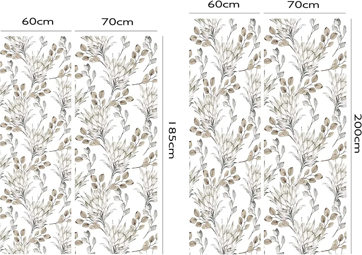 Oedim Vinilo para Frigorífico Ramas Secas 185x70cm, Vinilo Premium | Adhesivo Resistente y de Fácil Aplicación | Pegatina Adhesiva Decorativa de Diseño Elegante
