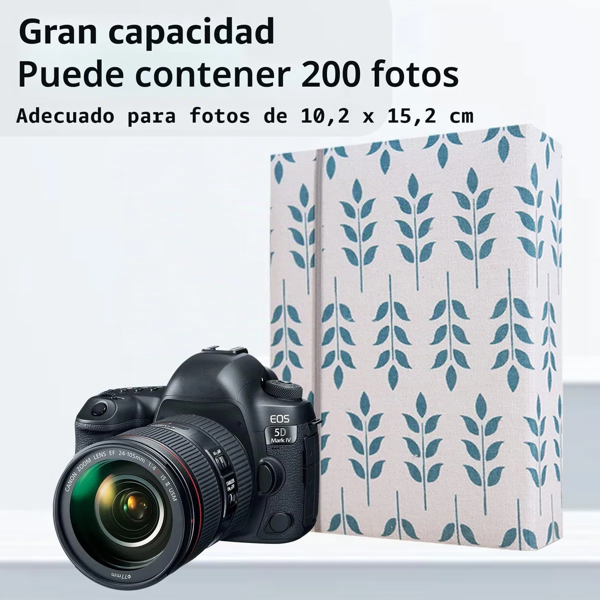 Álbum de fotos de 4 x 6 pulgadas, 200 fotos, portada de lino, libro de fotos para familia, boda, aniversario, bebé, vacaciones (200 fotos (4 x 6), hojas de plátano)