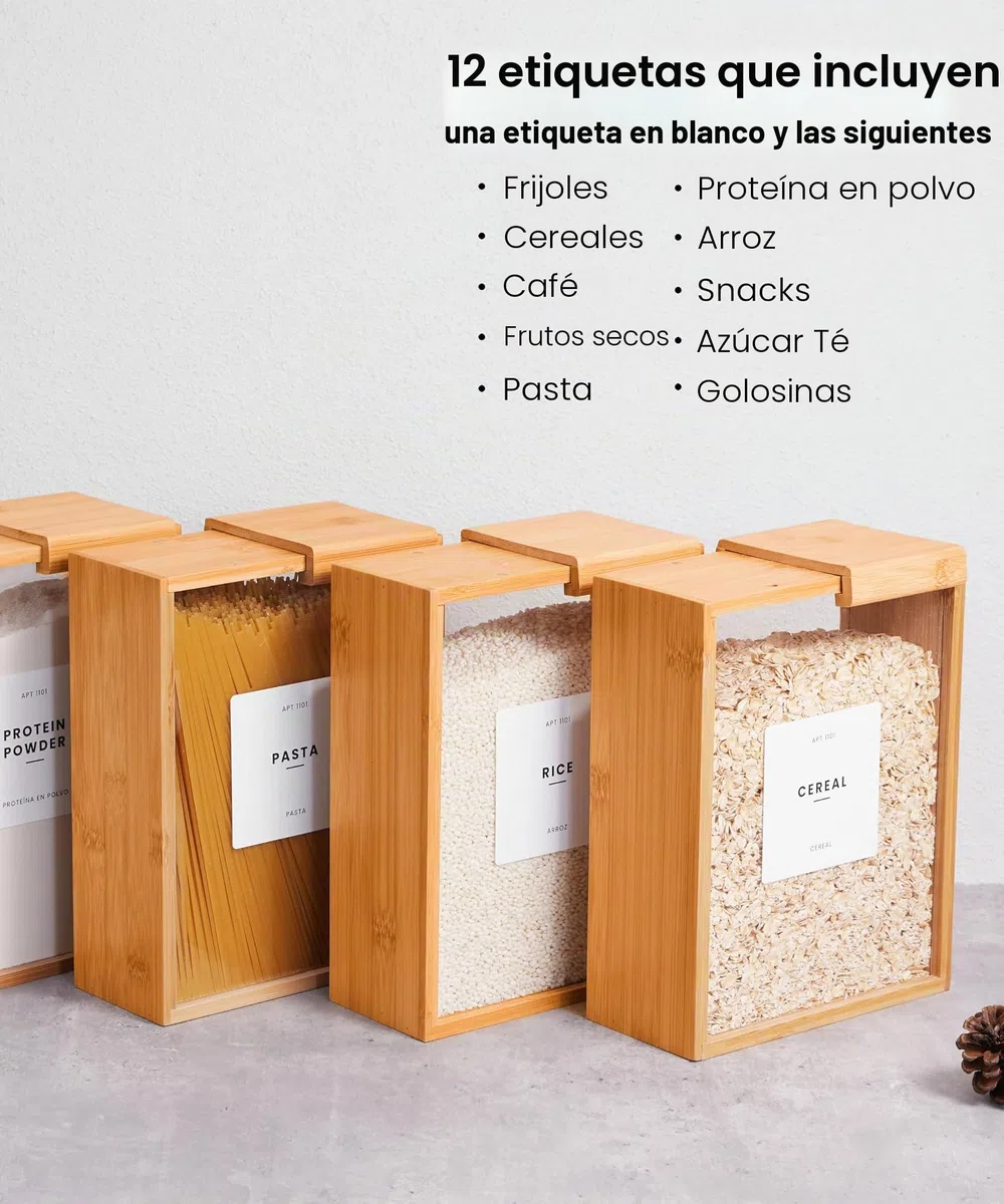 APT 1101 Dispensador de alimentos de 2 litros | Organizadores de cocina | Contenedores de cereales y almacenamiento