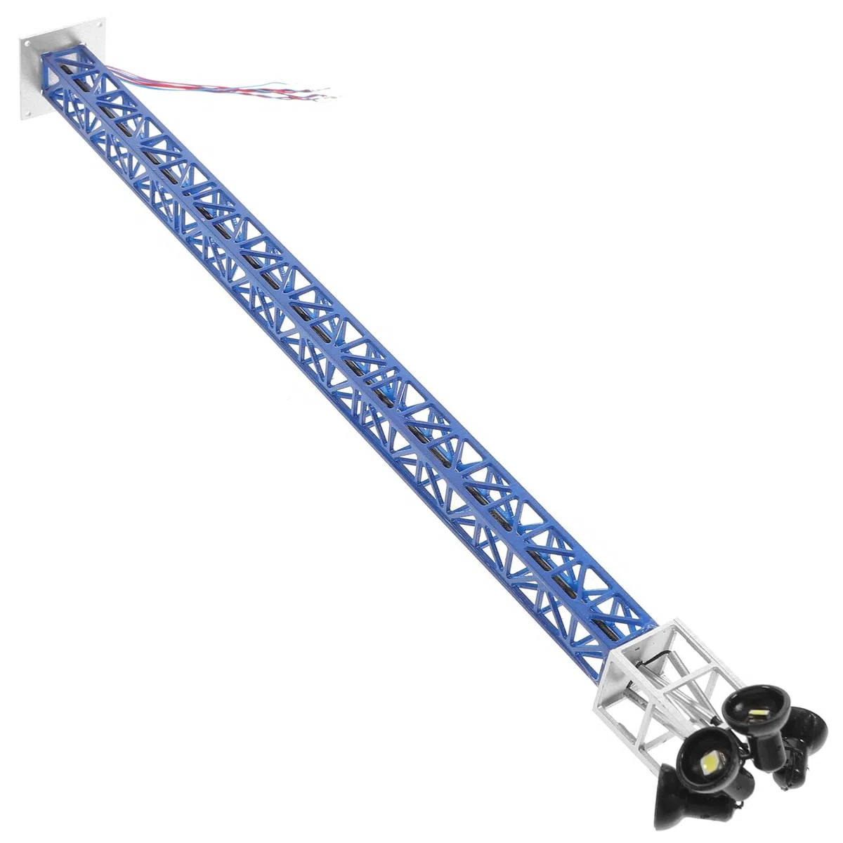 COHEALI Semáforo Ferroviario Azul para Maquetas Luz Escala 1:87 (H0) Señalización Luminosa Miniatura para Trenes y Dioramas 1 Pieza