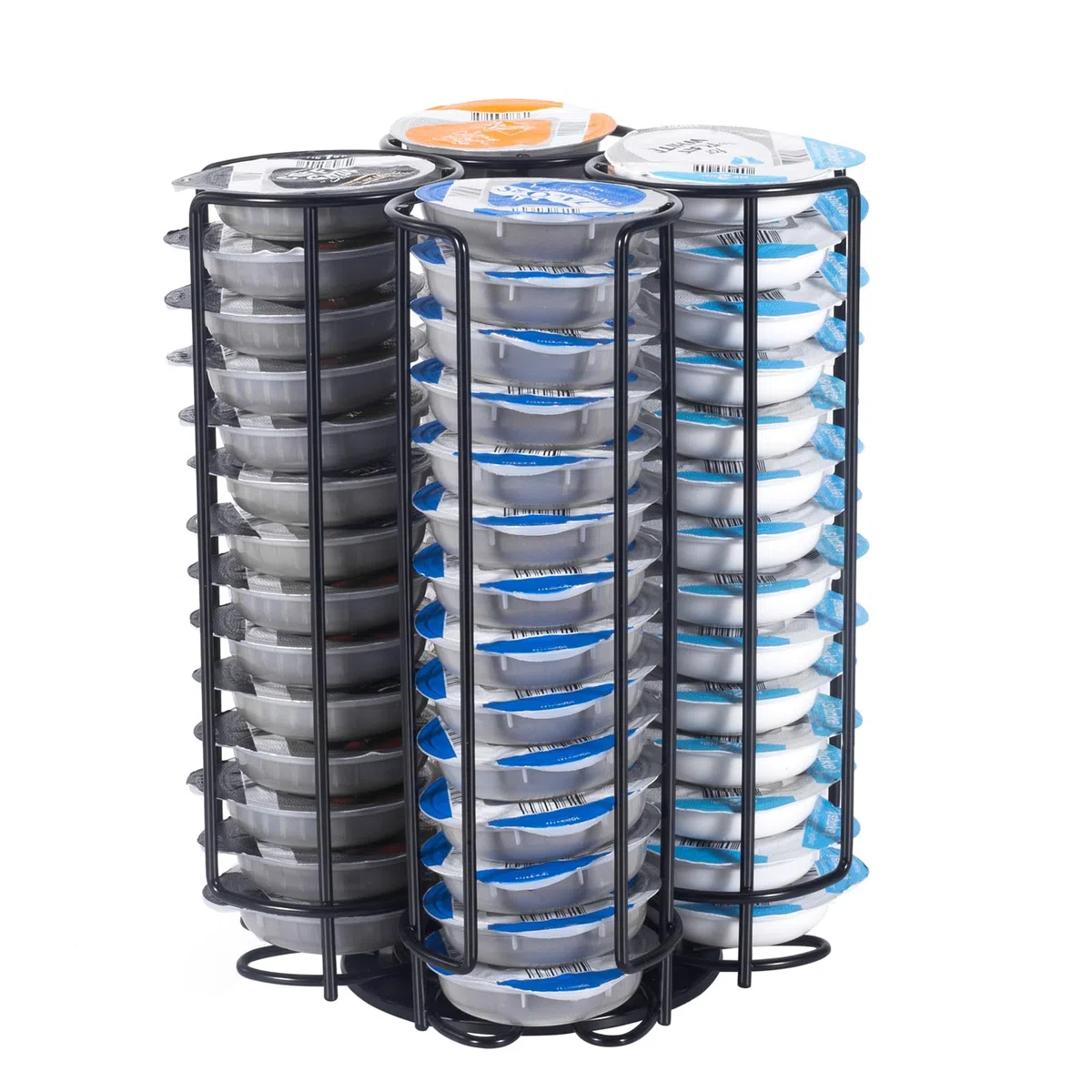 Soportes para Cápsulas Compatible para Tassimo,Porta Capsulas de Café,Dispensador Capsulas,Organizador de Almacenamiento de cápsulas de café,360 ° Giratorio,Negro.