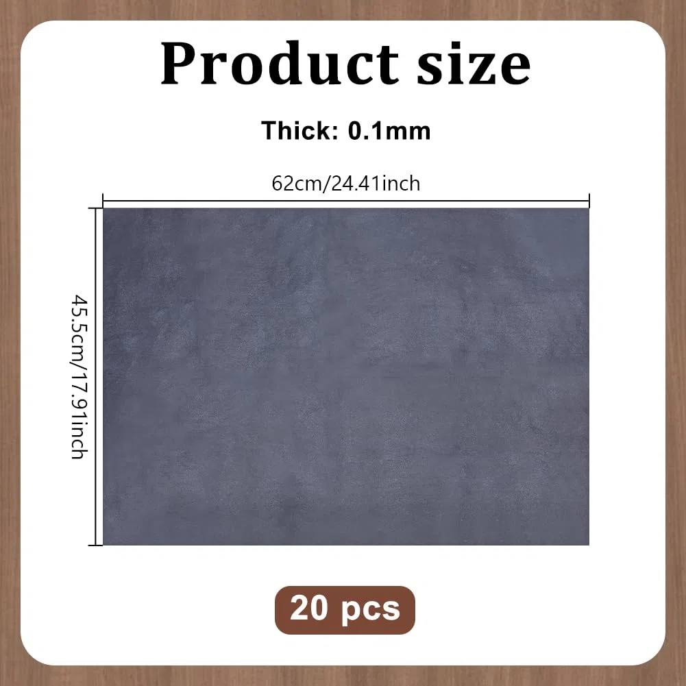 NBEADS 20 hoja de Papel de Transferencia de Grafito, Papel de Calco de Carbono de 45.5x62cm para Dibujar Patrones de Costura, Negro