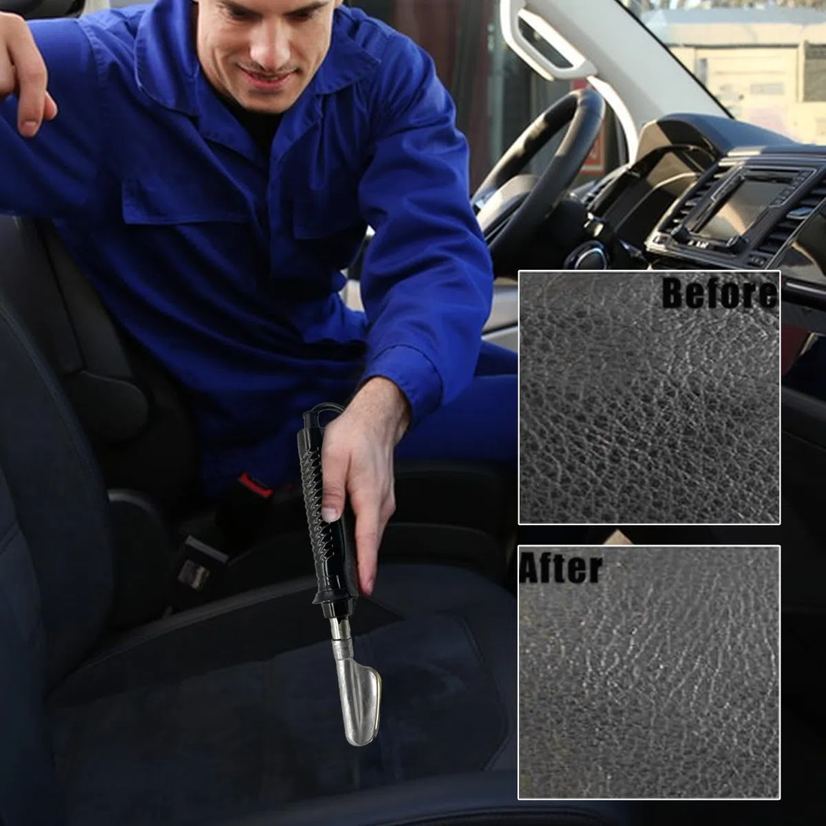 Herramienta para Planchar Cuero para automóvil, miniplancha para reparación de Cuero | Plancha calefactora Plancha para Cuero | Herramientas de calefacción eléctrica para eliminación de