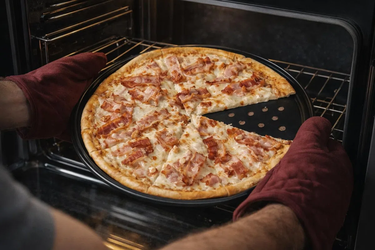 Molde para Pizza con Agujeros - Acero al Carbono - Recubrimiento Antiadherente - Set de 2 - Ø 32 cm