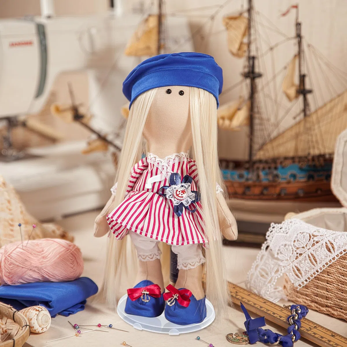 Soporte para Muñecas, Exhibición de Muñeca de Plástico con Accesorios para Figuras de Acción de 9-11 Pulgadas