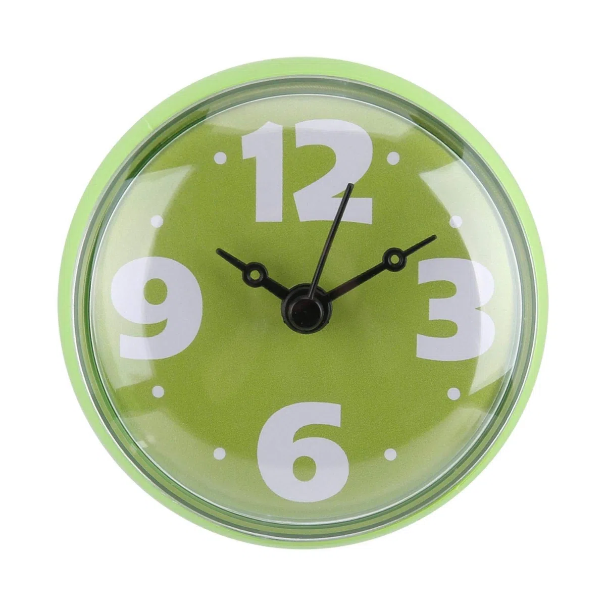 Baño Ducha Reloj de Pared, Ventosa Reloj de Pared Impermeable Succión Pared Ventana Espejo Baño Ducha Reloj Accesorios para Ducha Cocina Baño(Verde)