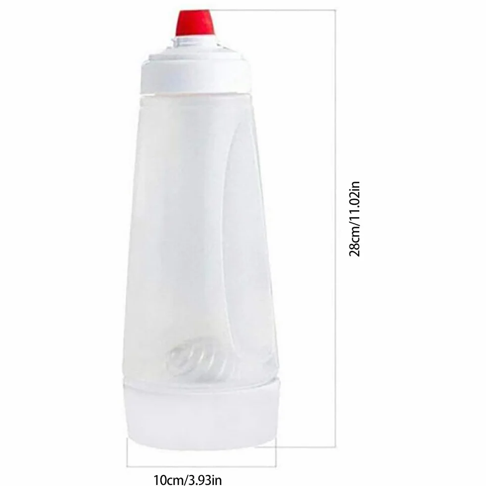 Mezclador de Masa para Tortitas y Magdalenas, Dispensador de Botellas Mezcladoras Manuales, Herramienta de Cocina con Capacidad de 1000mL (WHITE)
