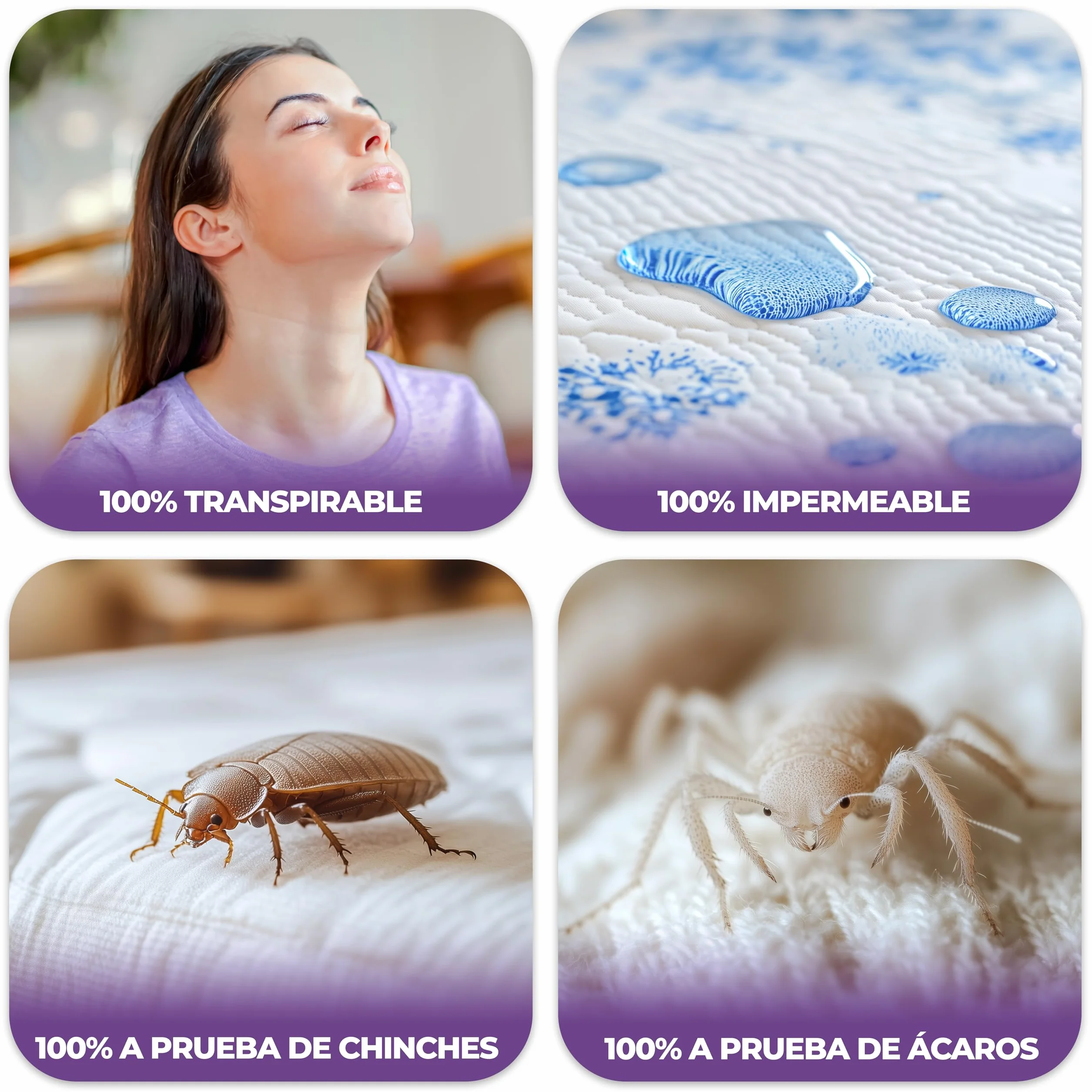 Utopia Bedding Funda de Colchón 90 x 190 x 30 cm Impermeable con Cremallera, Certificado Oeko-Tex, Cubre Colchon