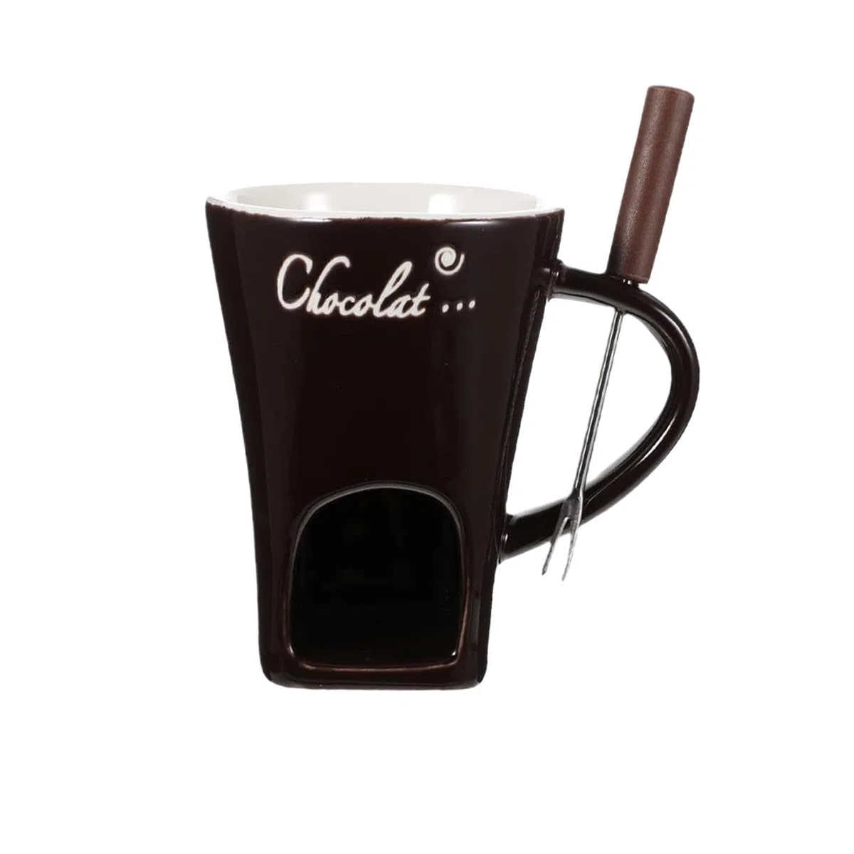 Taza para Fondue de 130 ml, para Calentar Dulces, para Aniversario, Cocina, Compromiso, MarrÓn