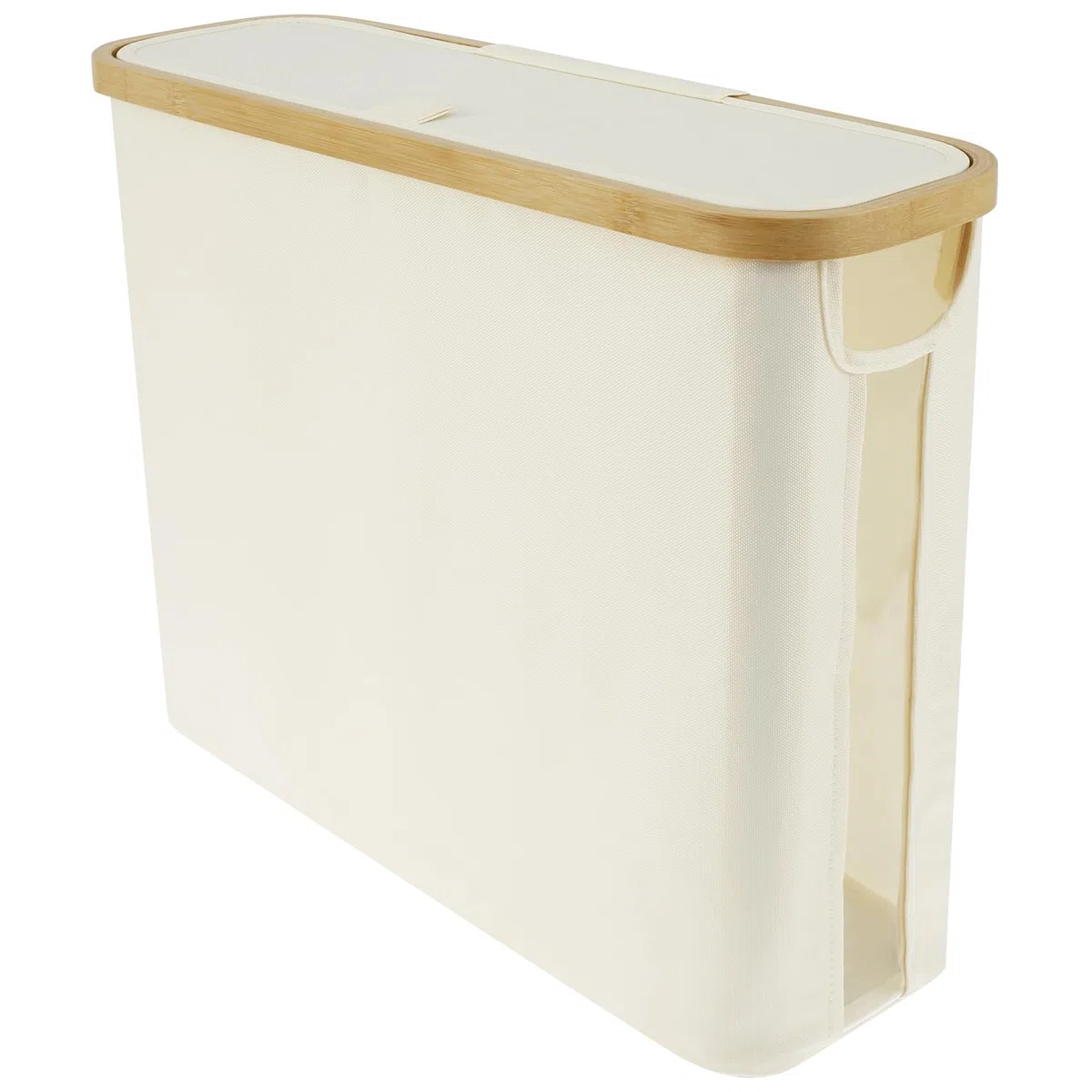 Cesta de almacenamiento de papel higiénico con tapa, 45 × 15 × 35 cm, para 12 rollos de papel higiénico, organizador de espacio