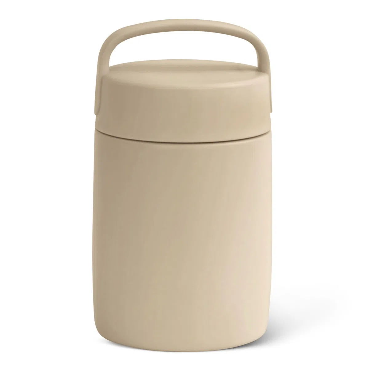 Amazon Basics Tarro Aislante de Acero Inoxidable para Alimentos Fríos y Calientes, a Prueba de Fugas, 473ml, Gris Lino