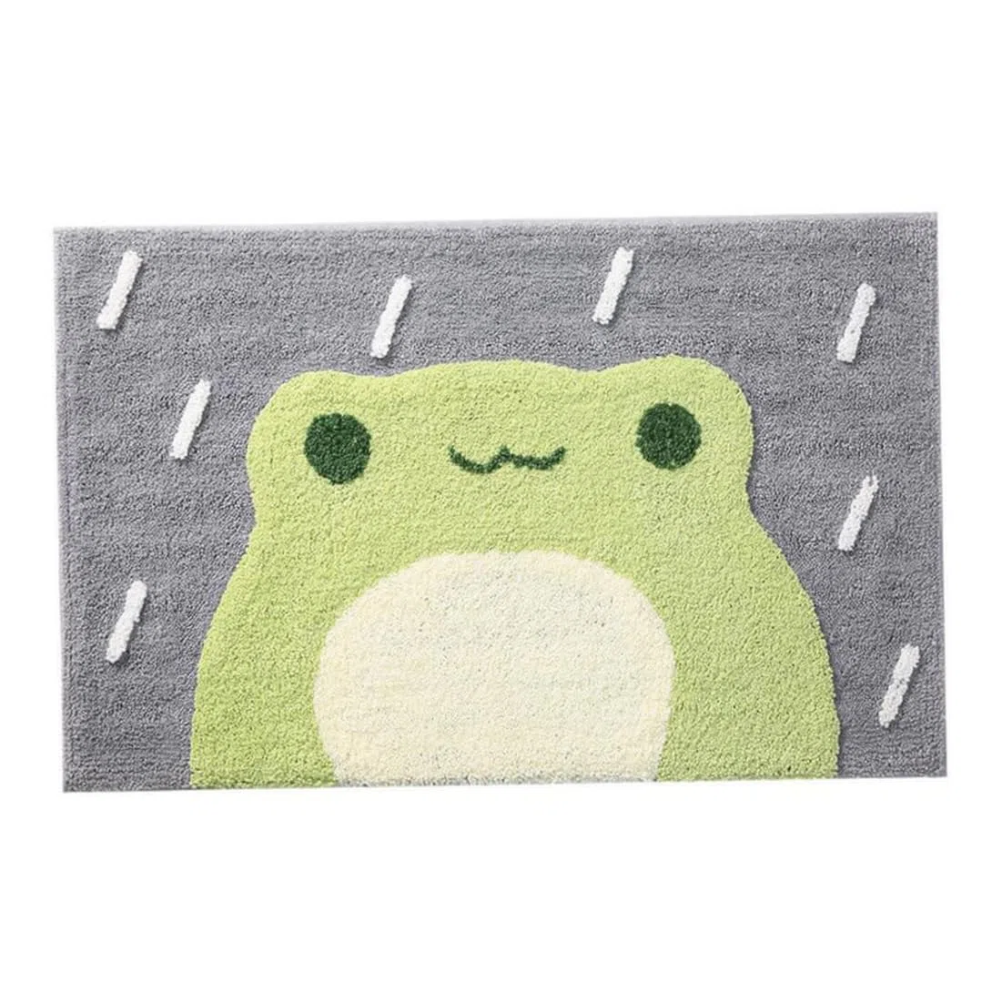 Alfombra de baño Antideslizante Absorbente, Alfombra de Suelo con patrón de Rana de Dibujos Animados, para baño, tamaño S, Felpudo de Antideslizante