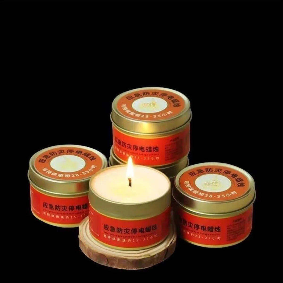 6 Piezas Vela De Supervivencia, Vela De Emergencia De 25-32 Horas De Larga Duración, Velas De Larga Duración Para Cortes De Energía, Velaspara Prevenciónde Desastres Deemergencia