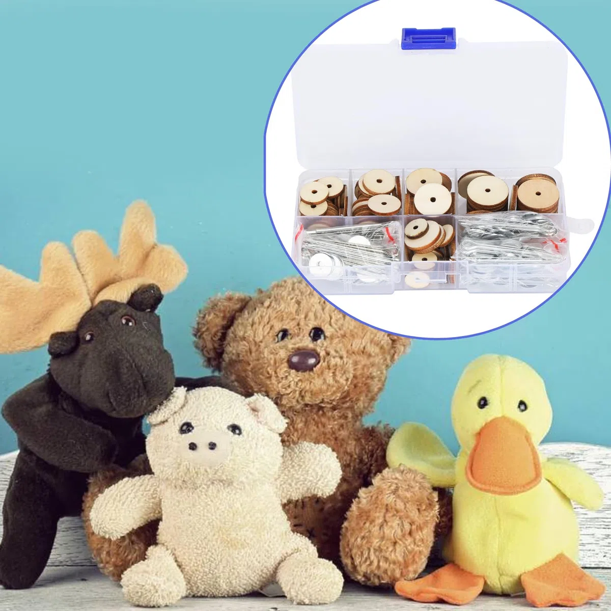 50 Juego de Articulaciones para Muñecas, Articulaciones para Animales, Accesorios de Juguetes DIY Craft, Articulaciones Móviles para Muñecas para Osos de Peluche y Animales de Peluche