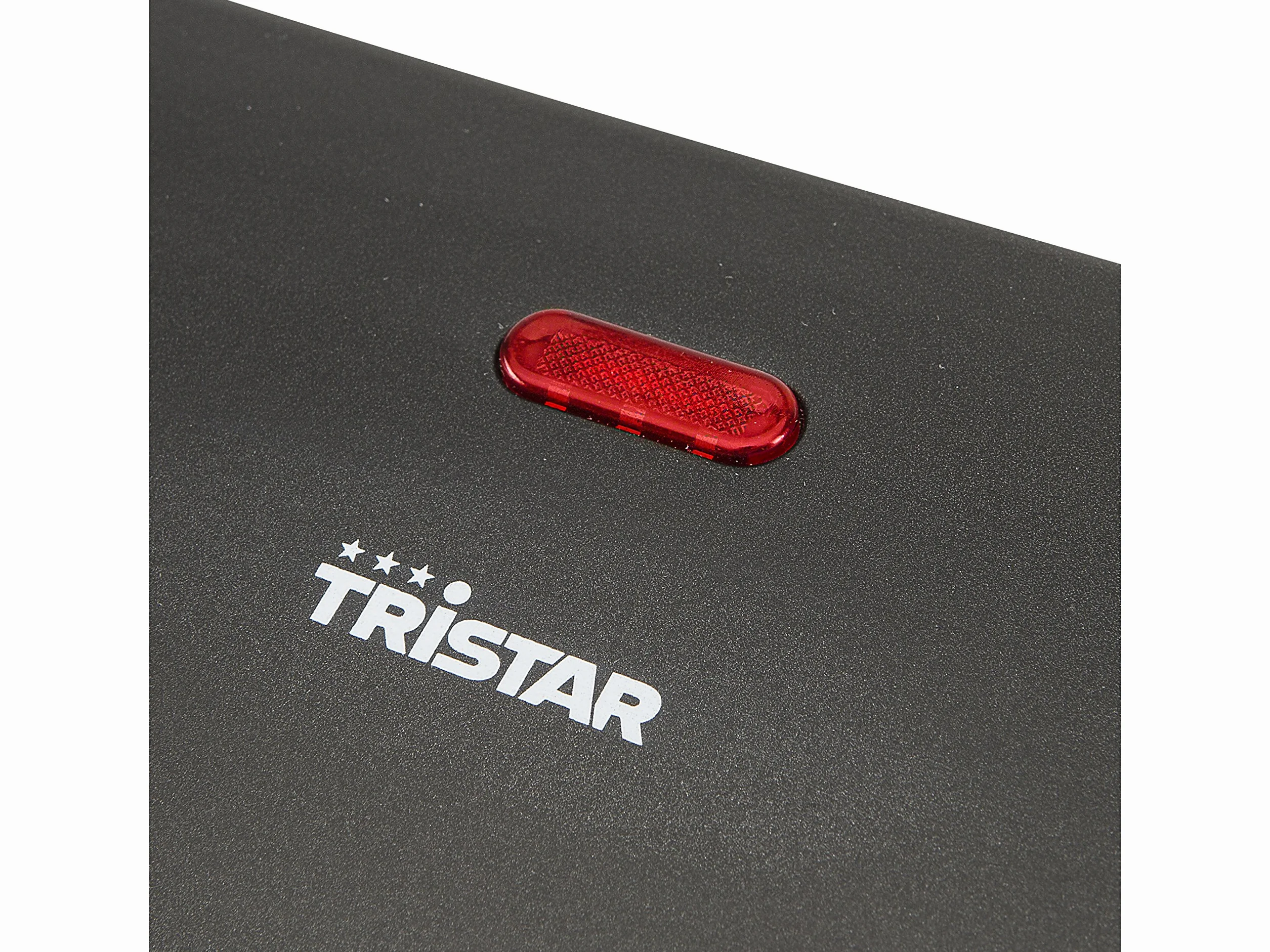Tristar GR-2650 Parrilla eléctrica con superficie de cocinado de 22.5 x 14 cm, revestimiento antiadherente, tapa flotante, libre de BPA y PFOA, almacenamiento para el cable, 700 W, Color Negro