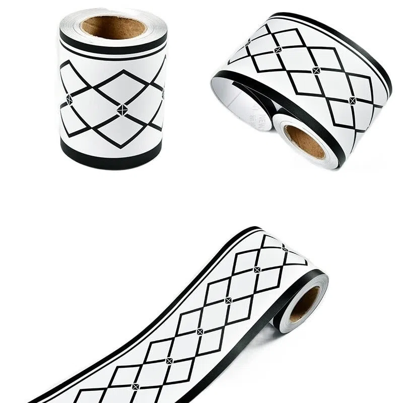 Cenefa Adhesiva Para Pared Esquinas estéreo, esquina, pasillo, borde, pared, autoadhesivo, cintura, pegatina impermeable, azulejo, zócalo, pegatinas de pared(1003)