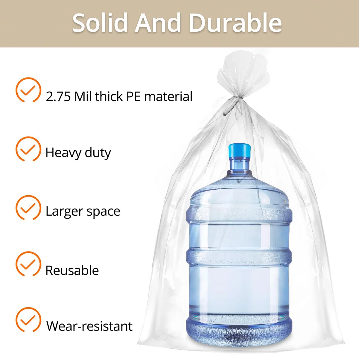 QWORK® 10 Piezas Bolsas de Almacenamiento de Plástico Transparente, 100x150cm Bolsas de Mudanza Extra Grandes, Bolsas de Plástico, para Equipaje, Maletas, Muebles, Edredones