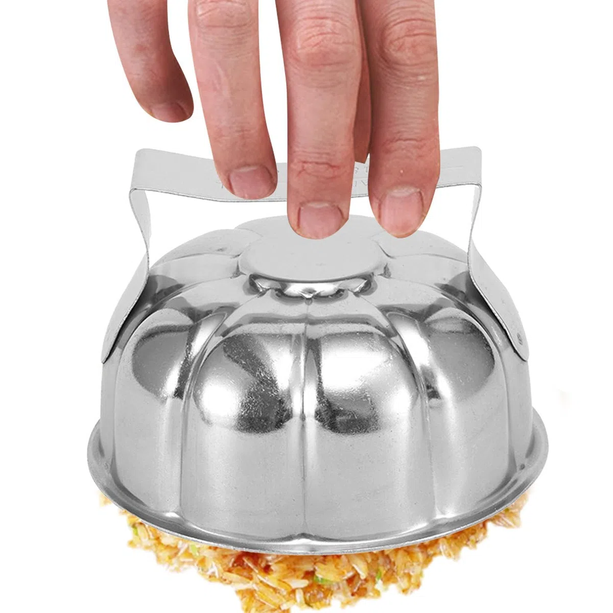 Molde de arroz reutilizable, molde de arroz, utensilios de cocina para moldear arroz frito de acero inoxidable, moldes reutilizables de cocina de Halloween, utensilios de cocina prácticos para