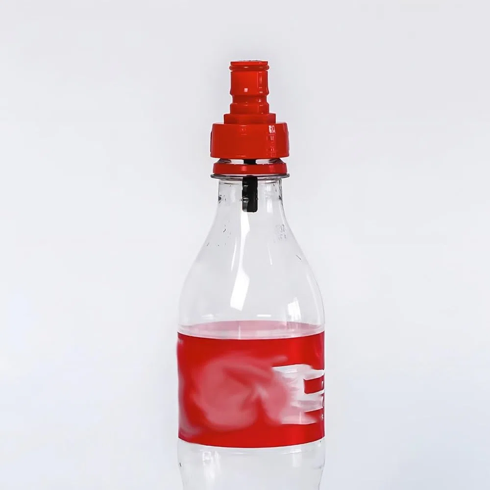 3 Tapones De Plástico Pet For Botellas De Gasificación Casera, Color Rojo, con Junta For Cerveza Carbonatada Y Agua con Gas.