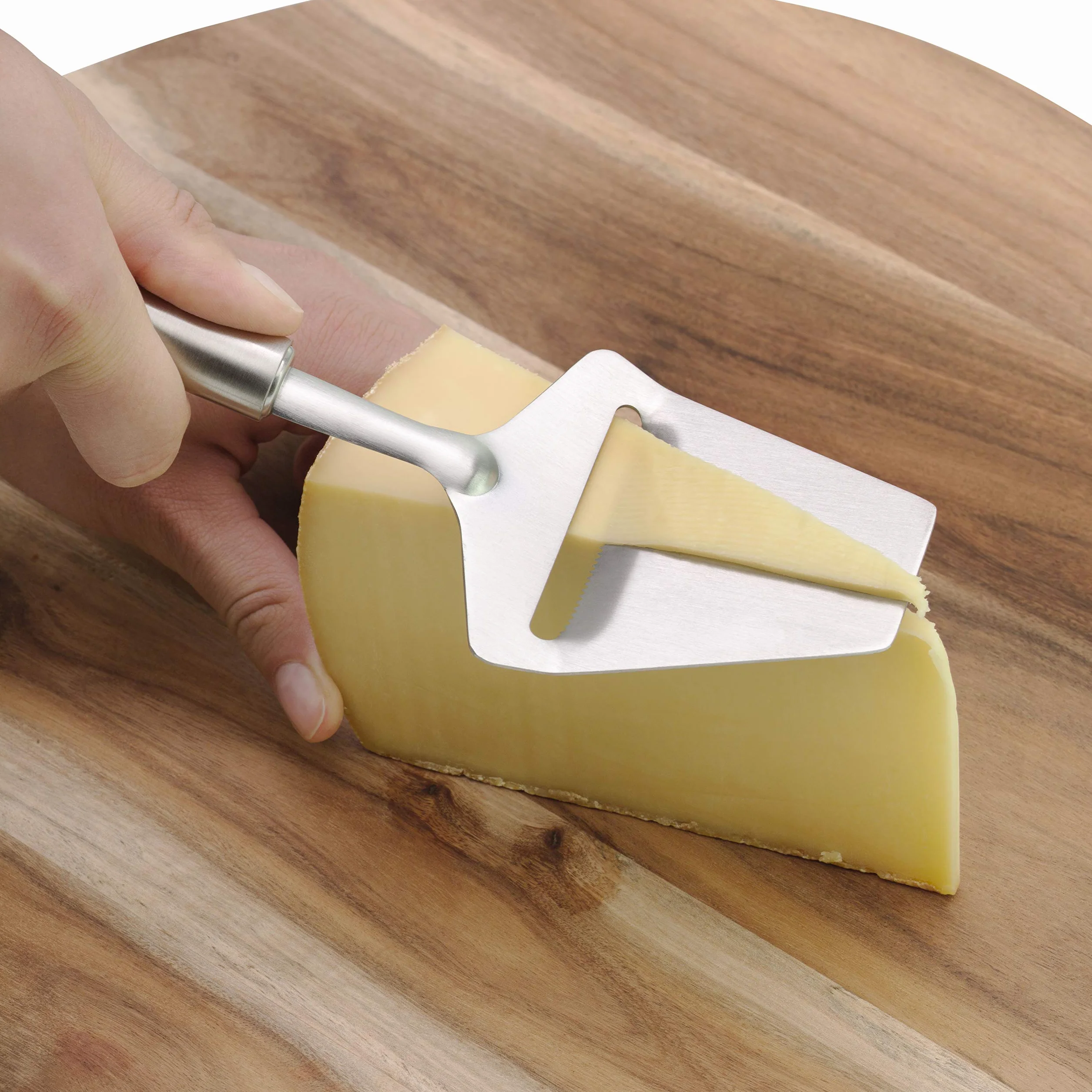 WMF Profi Plus - Cortador lonchas de Queso, Acero Inoxidable Pulido 24 cm Apto para Lavavajillas